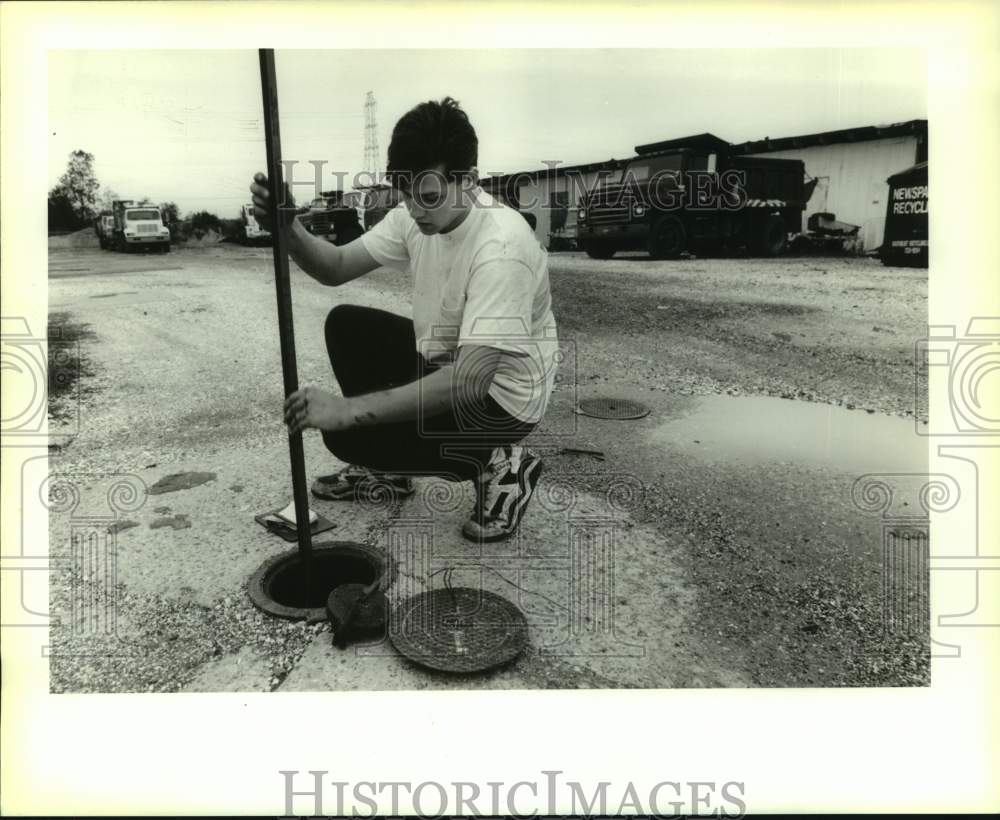 1995 Press Photo Larry Rainey, participant Job Training Partnership Act Program - Historic Images