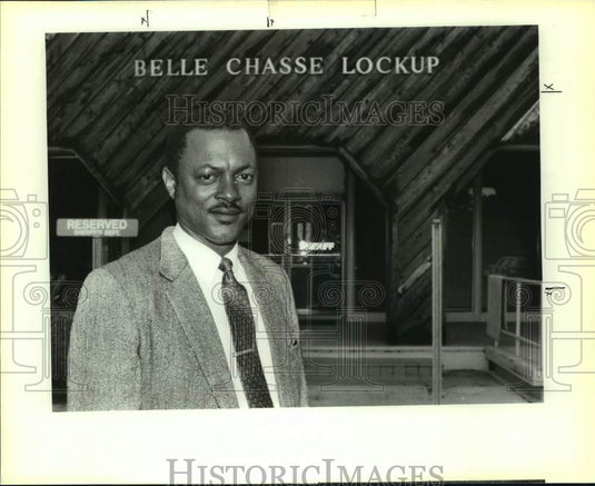 1992 Press Photo Percy Griffin, 1st Black Captain, Plaquemines Sheriff's Office - Historic Images