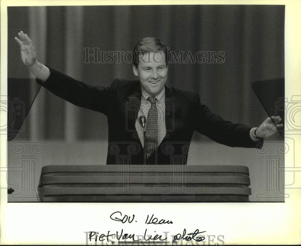 1988 Press Photo Thomas H. Kean, Governor - Historic Images