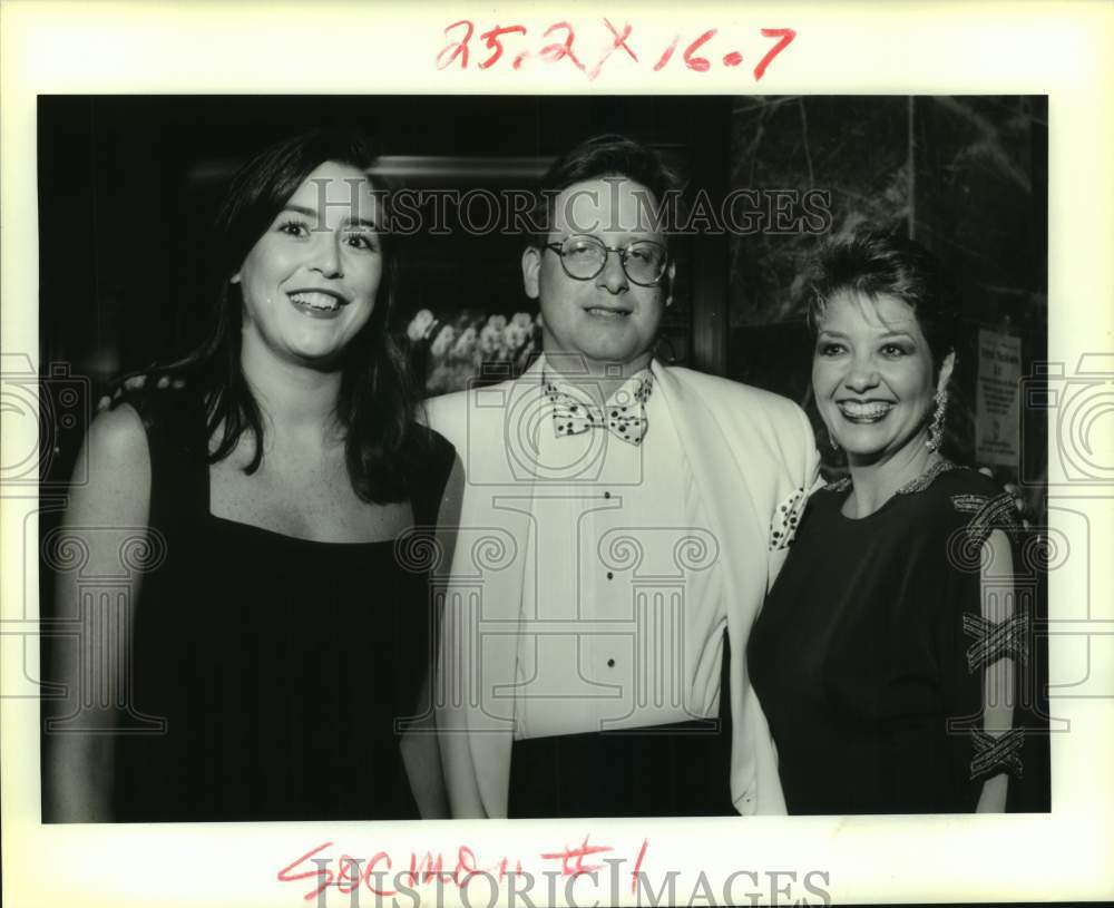 1994 Press Photo Michele Abadie, Mark Krasselt, Jeana Cefalu, Monte Carlo Party - Historic Images