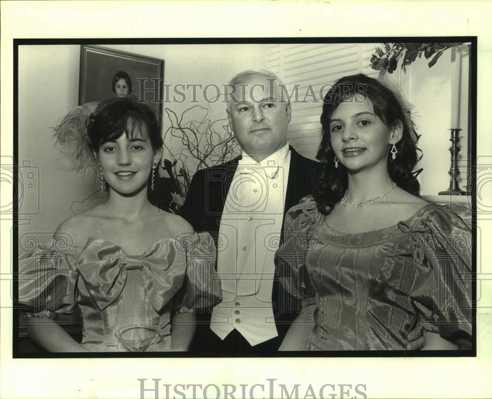 1990 Press Photo Blake Howard, G. Arthur Seaver, III, Nathalie Simmons - Historic Images