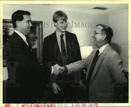 1995 Press Photo Todd Johnson, Bob Kessler, Al Bellott at Boy's Hope Benefit - Historic Images