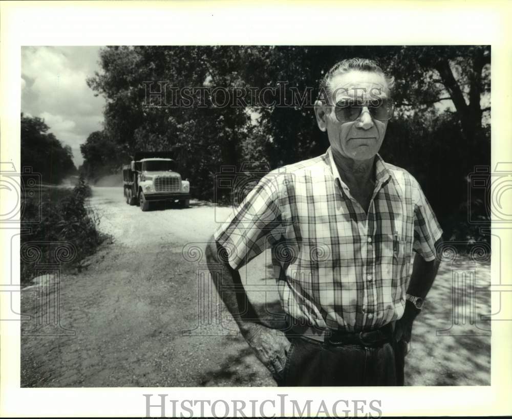 1991 Press Photo William &quot;Bill&quot; Jones, Of English Turn Civic Association - Historic Images