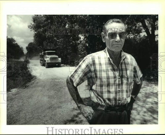 1991 Press Photo William "Bill" Jones, Of English Turn Civic Association - Historic Images