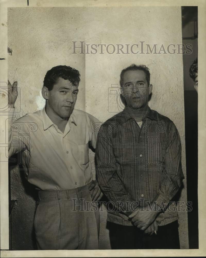 1961 Joe Herbert Hoskins booked with armed robbery by police-Historic Images