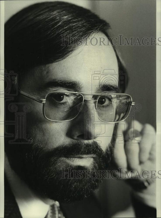 Press Photo Bob Gery helped by the Hospice program - Historic Images