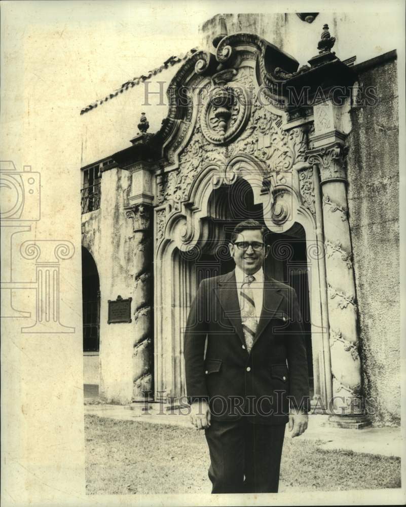 1975 Press Photo Brother Larry Sandstrom, CBC, Director at Hope Haven, Marrero - Historic Images