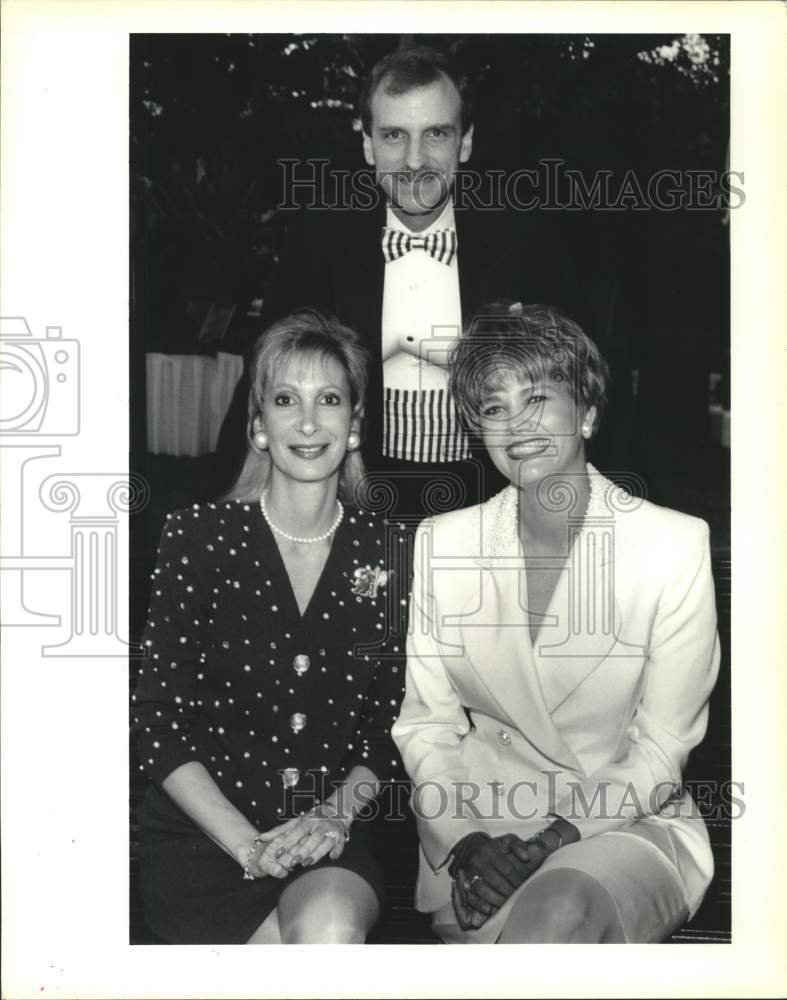 1993 Press Photo Zoo To Do - Nancy Marsiglia, Brent Wood, Barbara Boyce - Historic Images