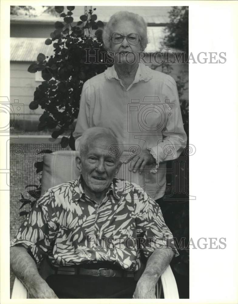 1991 Press Photo Elizabeth and Stanton Marsolan, Seniors - Historic Images