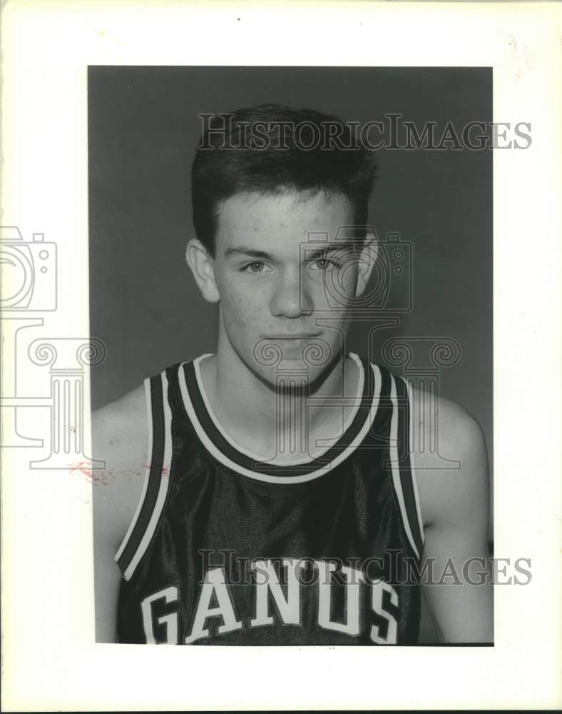 1990 Press Photo Chris Maples, Ganus High School Basketball Player - Historic Images