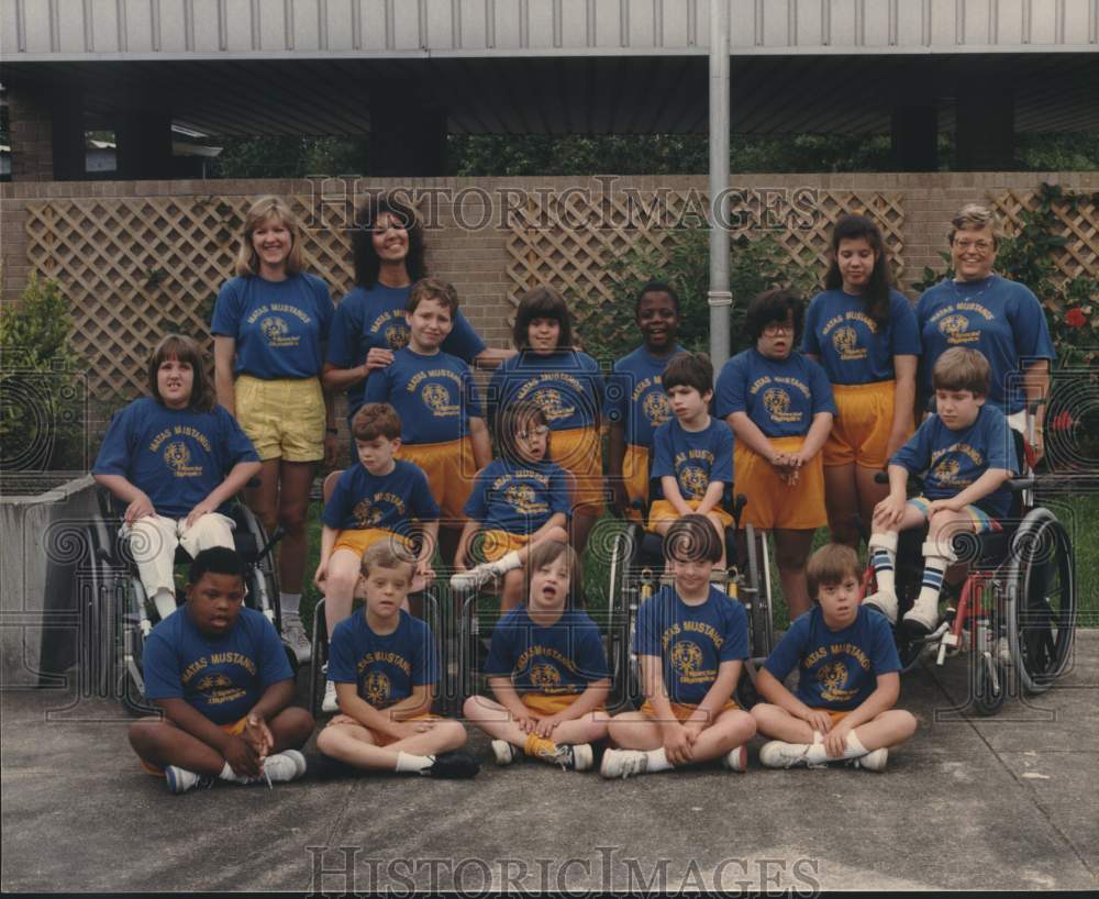 1989 Press Photo Special education students at Rudolph Matas Elementary School - Historic Images