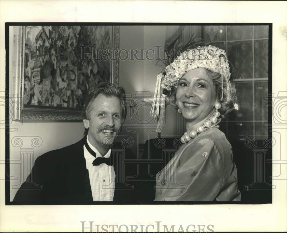 1991 Press Photo Don Marshall and Pat Morrison at Author, Anne Rice Party - Historic Images