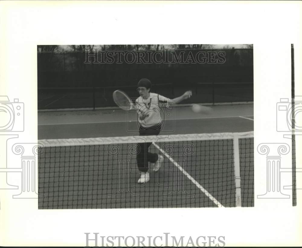 1989 Press Photo Jonathan Massicot, Southern Junior Indoor Tennis Champion - Historic Images