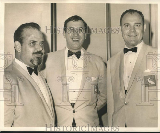 Press Photo Ernest Masson, Jack Vince & Bill Garret- Officer's of Group - Historic Images