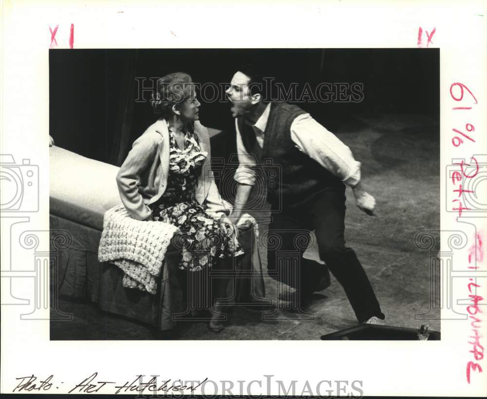 1991 Press Photo Actors in &quot;The Glass Menagerie&quot; of Le Petit Theater - Historic Images