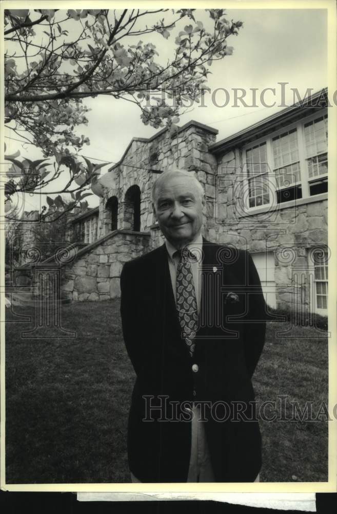 1991 Press Photo Dr. Harley Jolley, historian of Blue Ridge Parkway - Historic Images