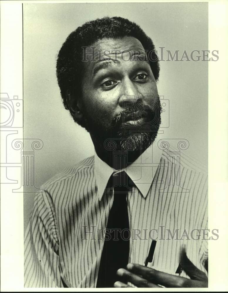 1986 Press Photo New Orleans Mayoral candidate Rudy Lombard - Historic Images