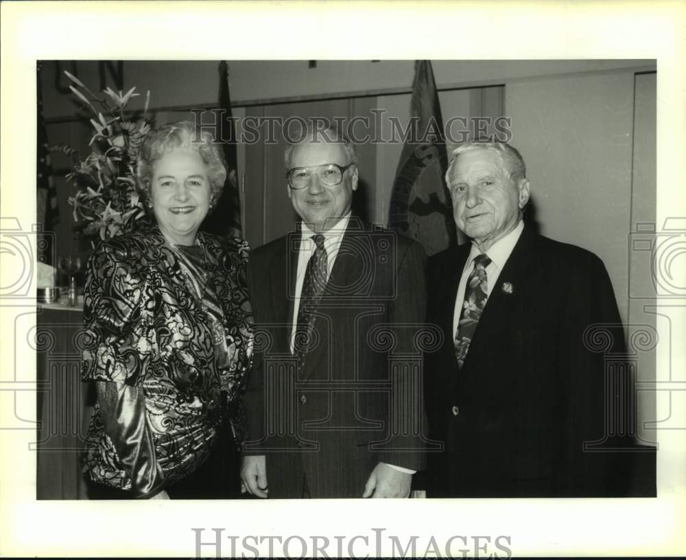 1994 Press Photo Group at the Jefferson Historical Society Party - Historic Images