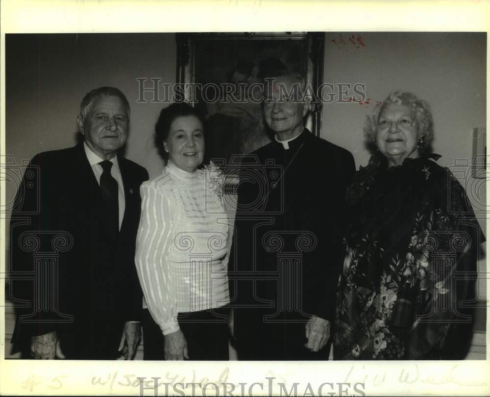 1989 Press Photo Chris Lochbaum, Lou Douglass, Philip Hannan, Loretta Brehm - Historic Images