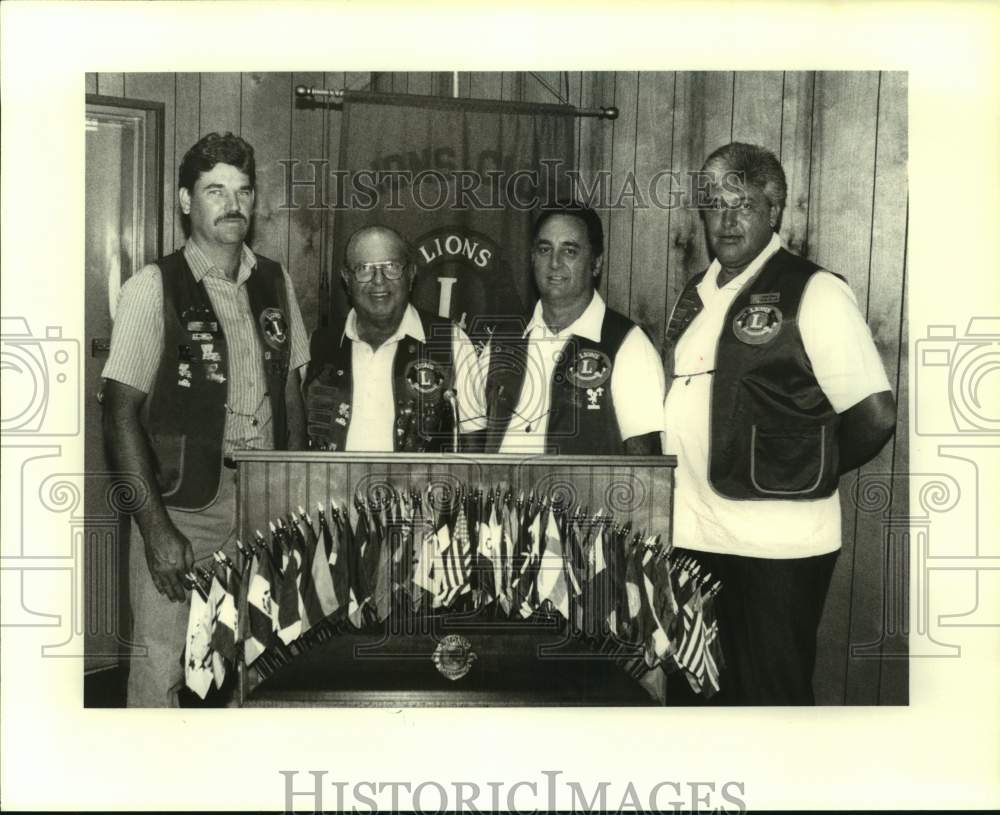 1989 Press Photo New officers of the Belle Chasse Lions Club - nob69948 - Historic Images