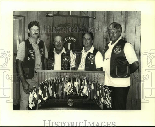 1989 Press Photo New officers of the Belle Chasse Lions Club - nob69948 - Historic Images