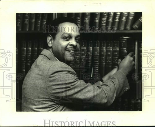 1987 Press Photo Edwin Lombard, Clerk of Criminal Court Edwin Lombard - Historic Images