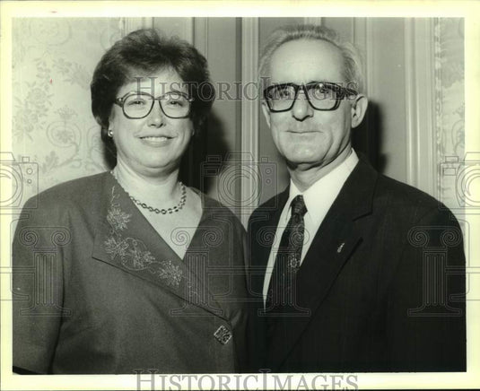 1993 Press Photo Cathryn & John Lombard during a Sugar Bowl Party - Historic Images