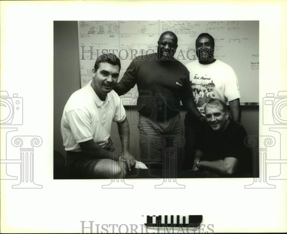 1995 Press Photo Four new Tulane assistant football coaches at meeting - Historic Images