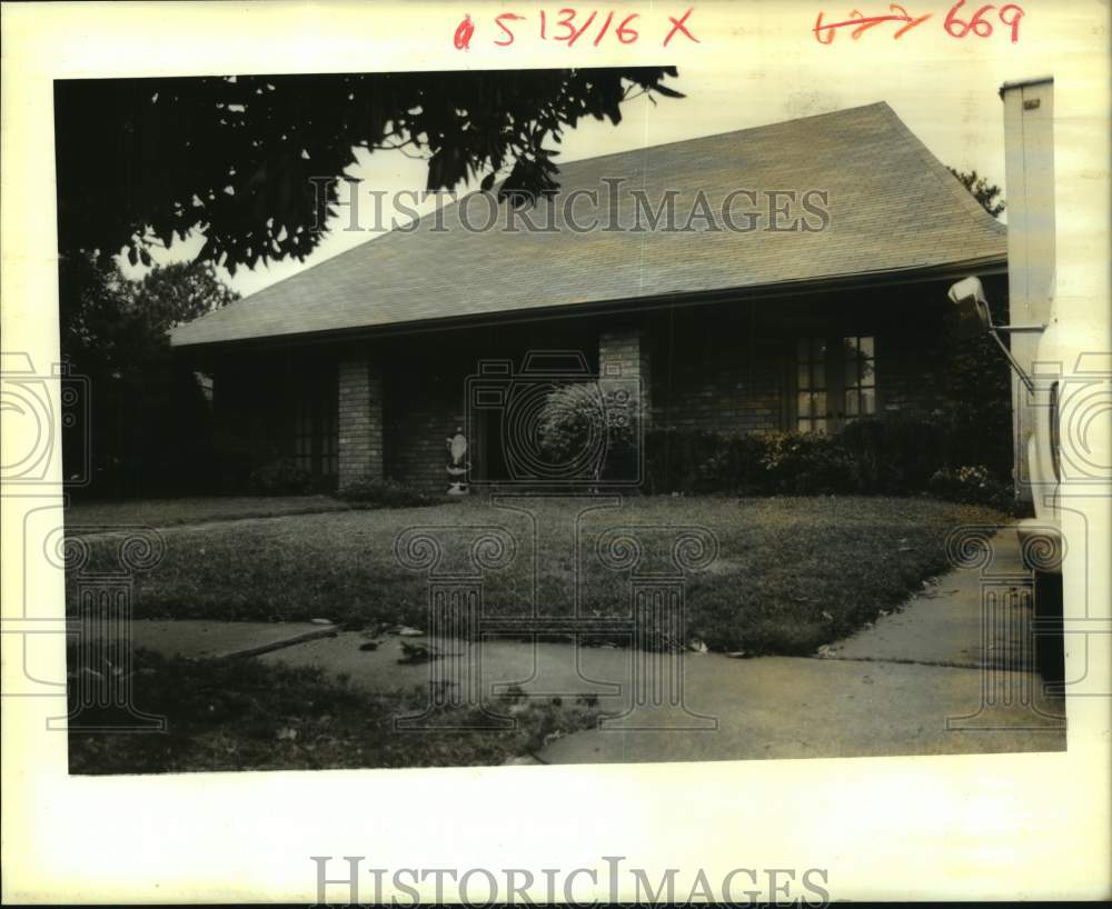 1988 Press Photo House on 6623 Coventry Street in Eastern New Orleans- Housing - Historic Images