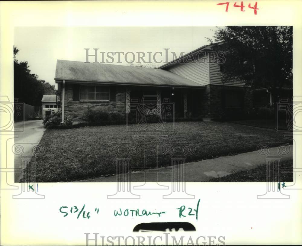 1988 Press Photo House at 2431 Hudson Place in Algiers- Housing - Historic Images