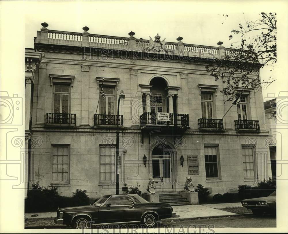 Press Photo Exterior of The Italian Union Hall New Orleans - Historic Images