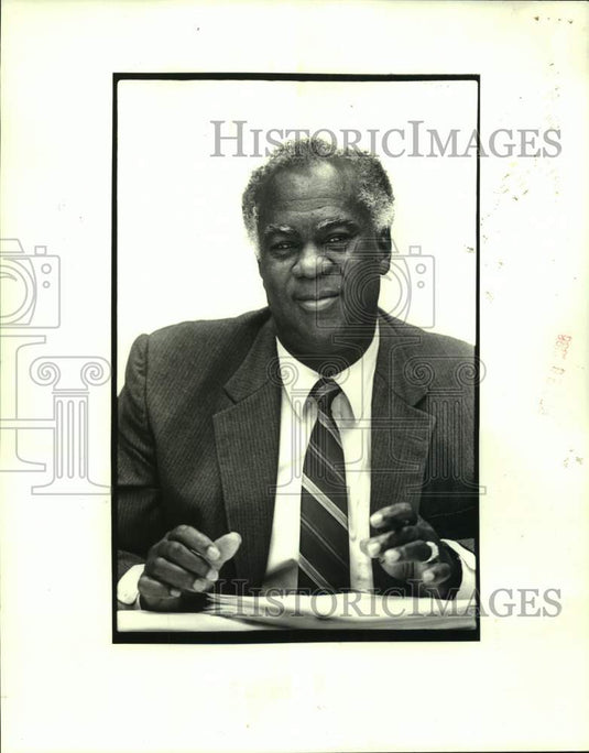 1988 Press Photo Ernest Johnson, councilman District 9 at Pointe a la Hache - Historic Images