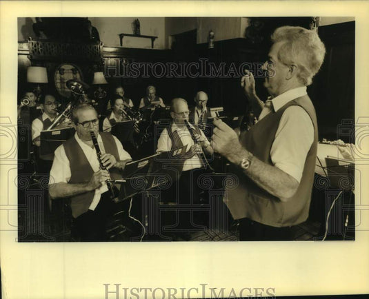 1989 Press Photo The Ira Milans Polka Band rehearsing - Historic Images