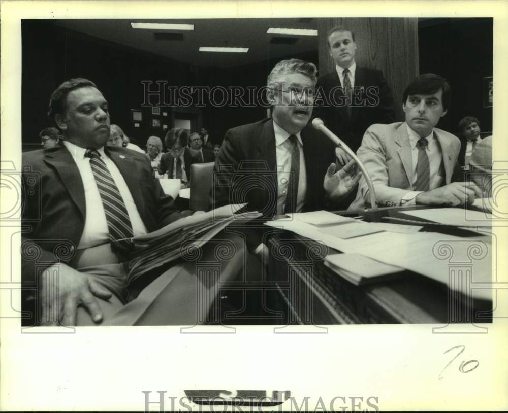 1989 Press Photo New Orleans mayor Sidney Barthelemy at House Committee - Historic Images