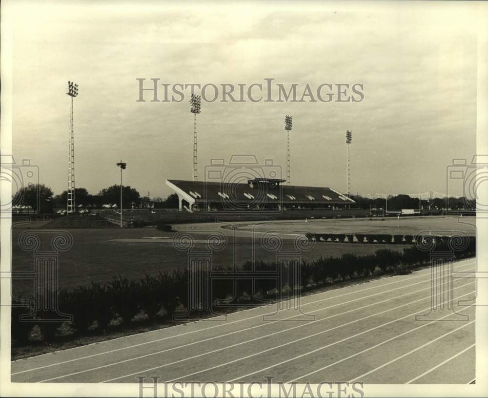 1971 Press Photo Louisiana State University track stadium - nob71708 - Historic Images