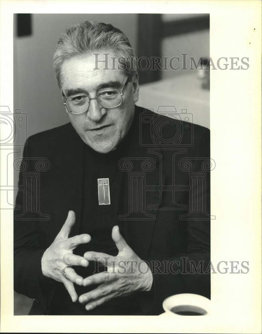 1989 Press Photo Cardinal Jean-Marie Lustiger, the Archbishop of Paris - Historic Images