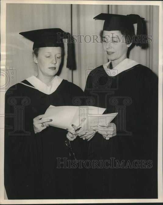 1954 Mrs. William Ricciuti & Mrs. Robert C. Lynch- Newcomb College - Historic Images