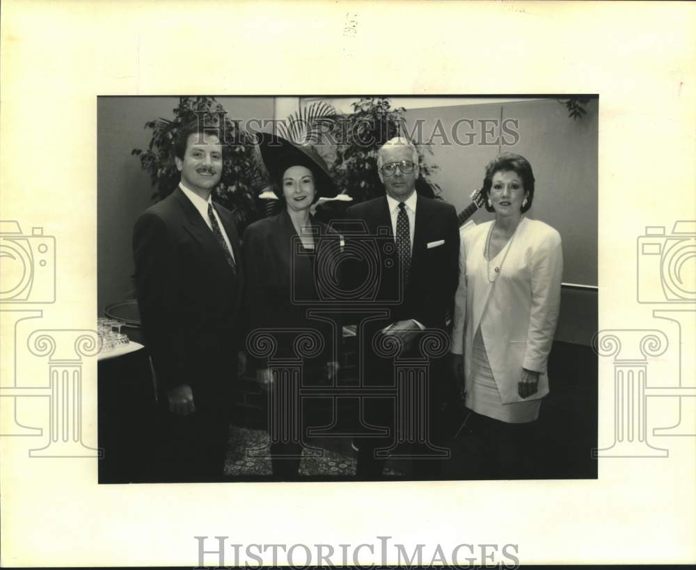 1992 Press Photo Robert Lupo, Phyllis Taylor, Dr. Merv Trail, Tania Saladrigas - Historic Images