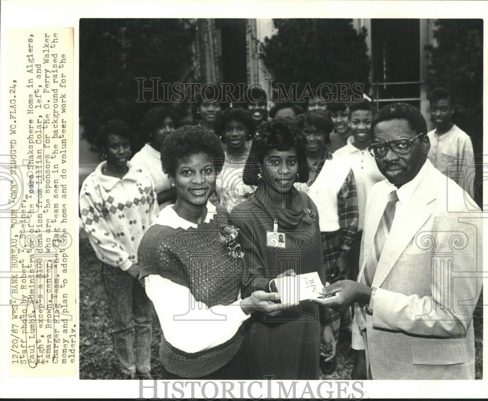 1987 Press Photo Paul Lumbi, Administrator of Touro Shakesphere Home in Algiers - Historic Images