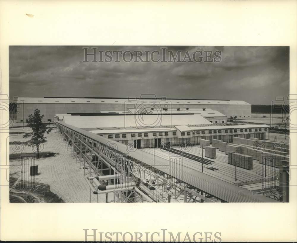 Press Photo Battery of modern dry kilns at new Kirby Mill - Historic Images