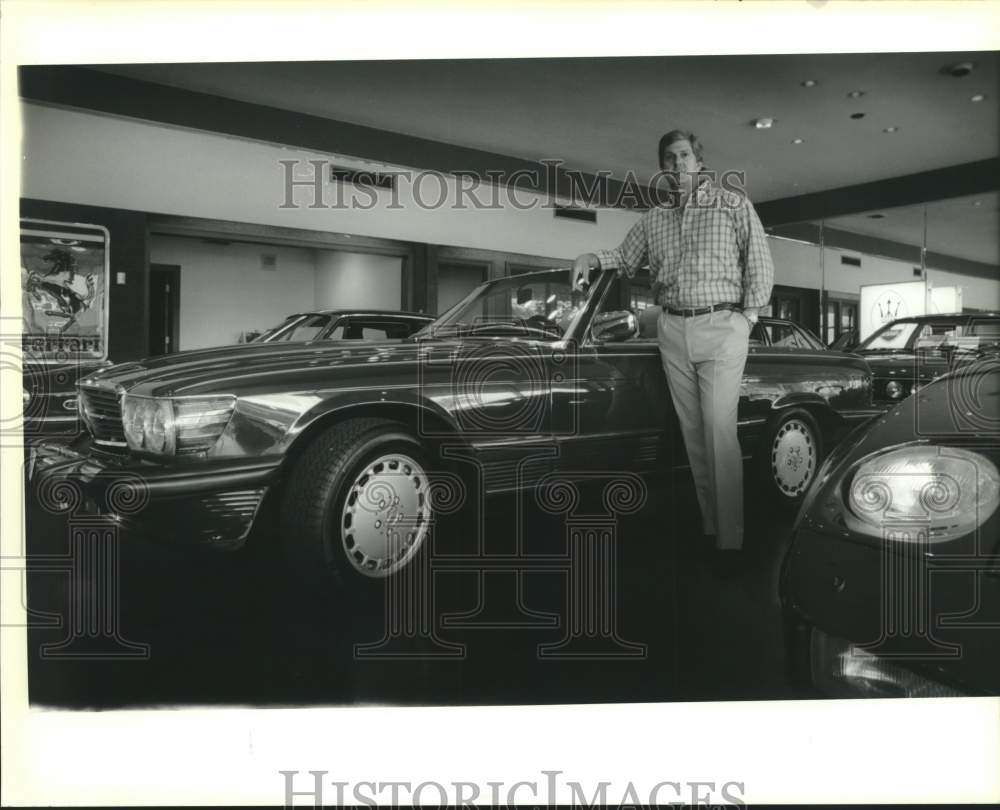 1991 Press Photo Luxury tax: Butch Healy of Performance Motor Company - Historic Images