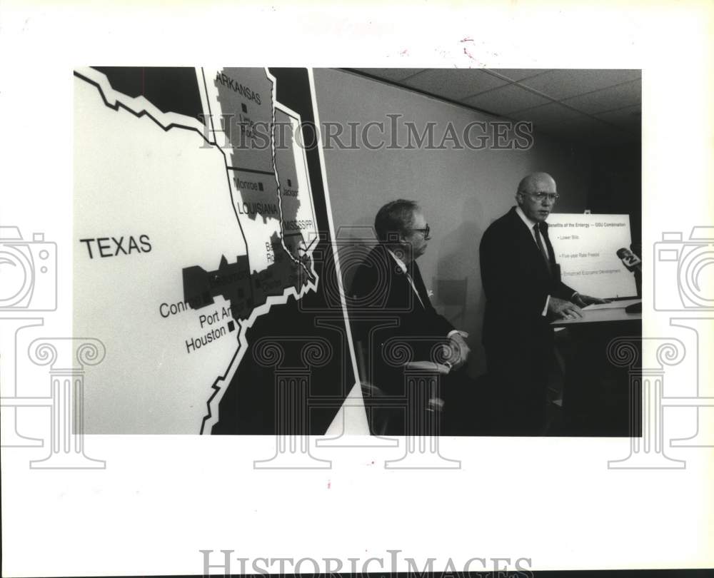 Press Photo Edwin Lupberger, chairman of Middle South Utilities - Historic Images