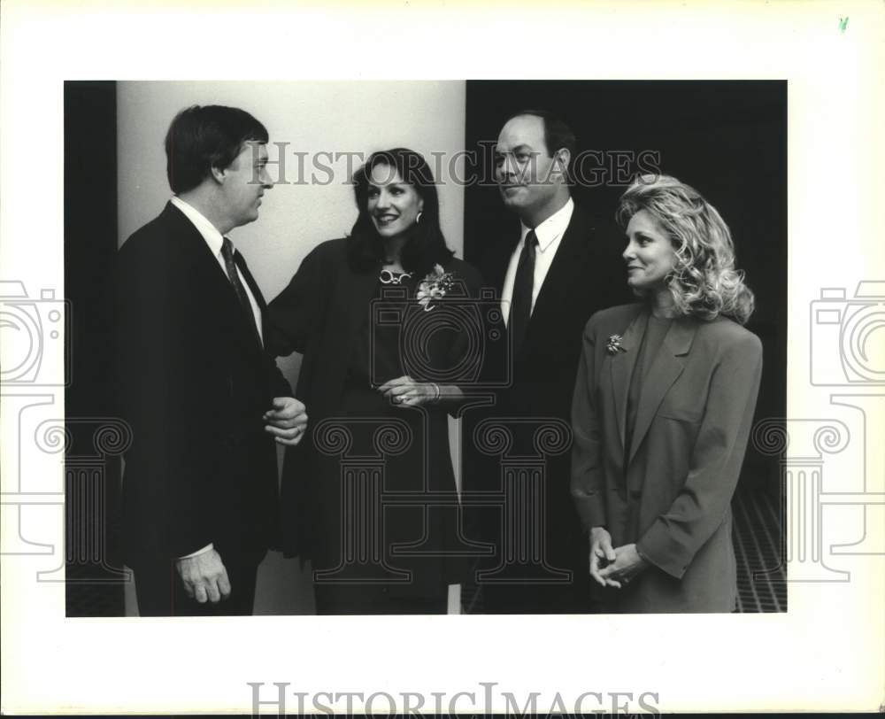 1988 Press Photo Tom and Irene Lutkewitte, Jack and Peggy Laborde - Historic Images