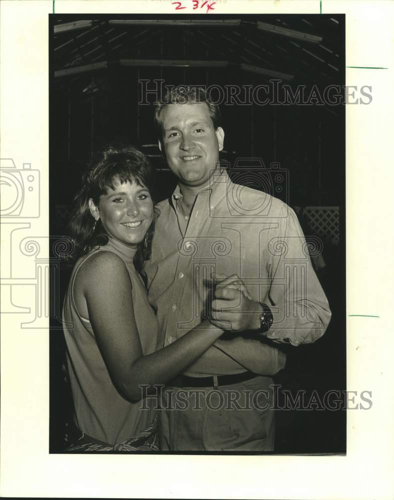 1989 Press Photo Yvette Rome, Carl MacCartee at Anne Charbonnet Debutante Party - Historic Images