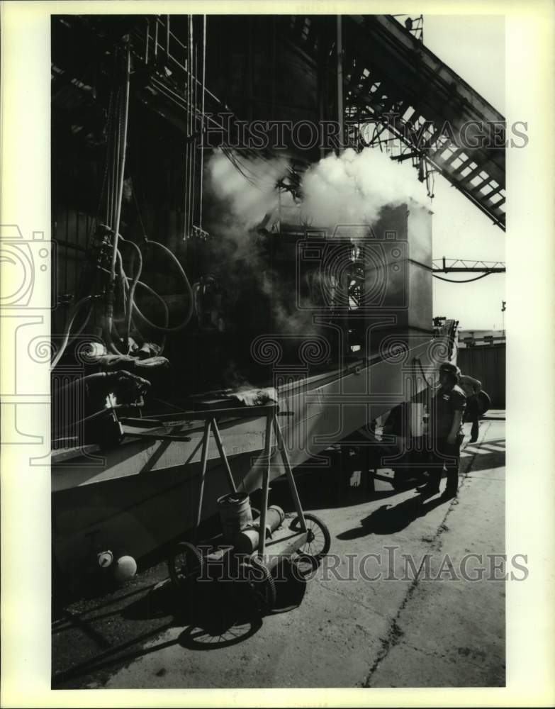 1989 Press Photo View of the Marine Stale Processors - Historic Images