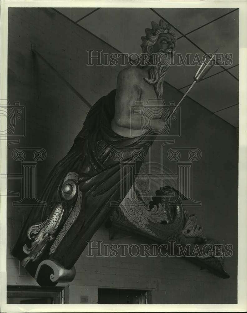 1966 Figurehead Of King Neptune Above Entrance, The Mariners Museum-Historic Images