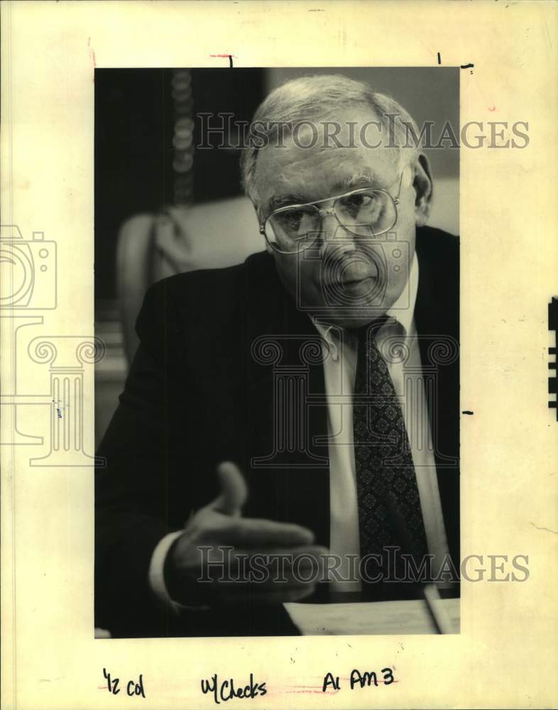 1992 Press Photo Jefferson Parish District Attorney John Mamoulides - Historic Images