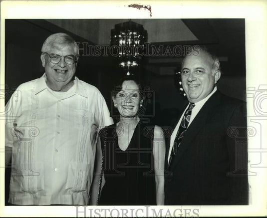 1993 Press Photo Loyola Dentists - John Maloney, Adrienne Conwill & Roland Caire - Historic Images