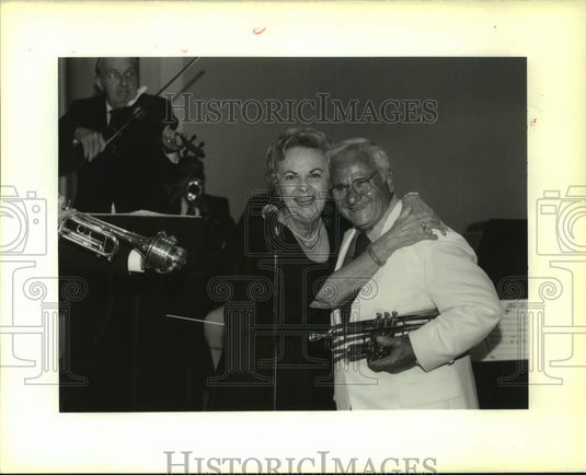 1989 Press Photo Marlyn Maloney & Anthony Valentino during Sophie Gumbel Brunch - Historic Images