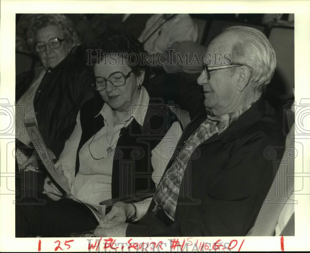 1988 Press Photo Anne Lemoine honored as &quot;Senior Citizen of the Month&quot; - Historic Images